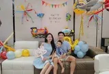 Đoàn Văn Hậu - Doãn Hải My tổ chức sinh nhật ấm áp cho con trai trong biệt thự chục tỷ, khung hình "gấo 3 visual" gây sốt
