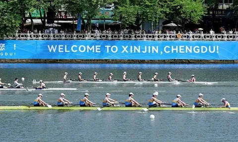 Giải đua thuyền mở rộng Thành Đô 2025 diễn ra tại Xinjin