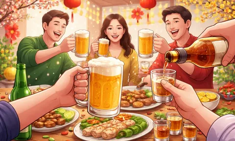 Cách tính đơn vị cồn chuẩn Bộ Y tế: Uống rượu bia ngày Tết bao nhiêu là đủ?