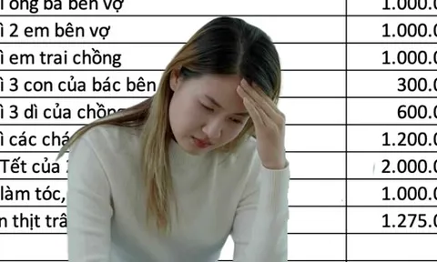 Năm đầu làm dâu, cô vợ trẻ dự trù tiêu Tết 19 triệu: Nhìn bảng chi tiêu thế này, mẹ chồng chỉ biết "thở dài"