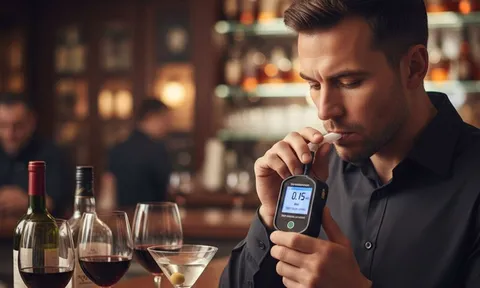 Uống rượu tối hôm trước, hôm sau thổi nồng độ cồn có lên không?