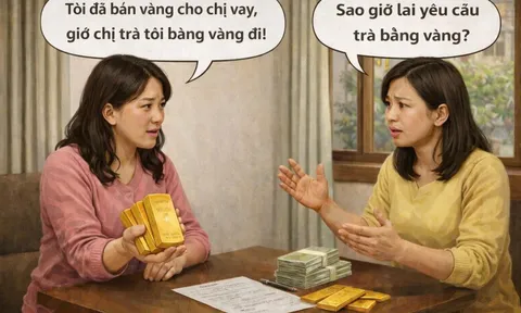 Bán vàng cho bạn vay tiền, sau 15 năm giá vàng tăng đòi trả vàng có được không?