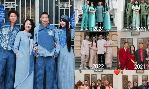 Gia đình mốt nhất Mùng 1 còn ai ngoài Quỳnh Anh Shyn: Gần 10 năm khiến dân mạng phát cuồng mỗi Tết