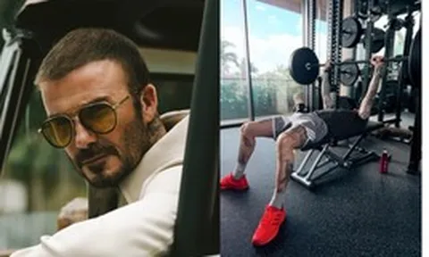 David Beckham cởi trần khoe body 6 múi "khét lẹt" tuổi 50, nhan sắc chấp cả thời gian