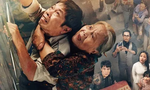 NSƯT Lê Thiện gây bất ngờ khi đu dây trên cao, đóng cảnh mạo hiểm ở tuổi 81