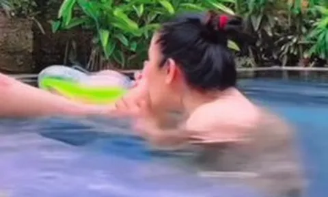 Hoa hậu Phương Lê hôn chân Vũ Luân gây chú ý