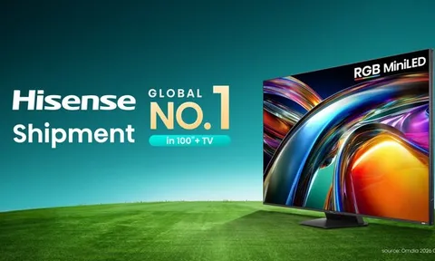 Omdia Q1/2026: Hisense củng cố vị thế dẫn đầu toàn cầu ở phân khúc TV 100 inch trở lên