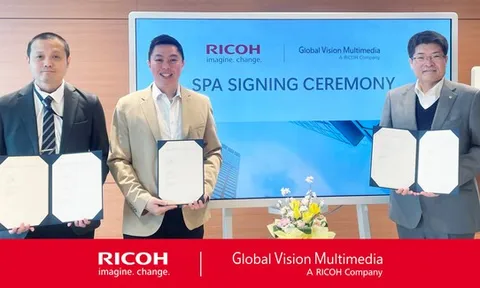 Ricoh Châu Á Thái Bình Dương mua lại Global Vision Multimedia, thúc đẩy chiến lược cung cấp dịch vụ nơi làm việc trên toàn cầu của Ricoh.