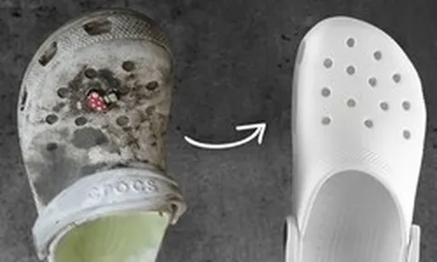 5 cách làm sạch dép Crocs nhanh và hiệu quả