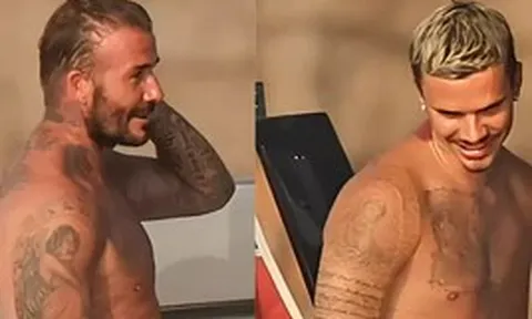 Cả nhà Beckham lại gây chú ý sau World Cup