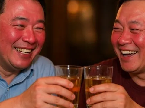 Vì sao có người đỏ mặt, người tái nhợt sau uống rượu?