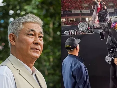 Vệ sĩ tóc bạc U65 của Mỹ Tâm nhấc bổng một người ngay trong show