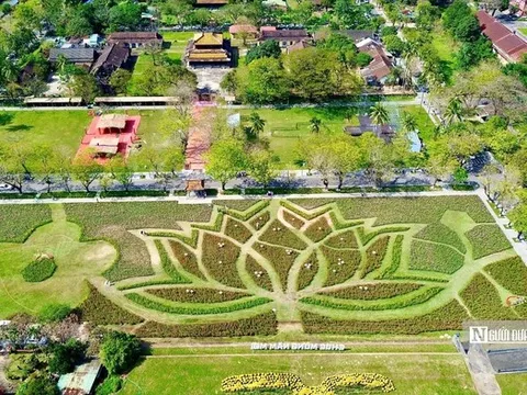 Những điều đặc biệt tạo nên biểu tượng đoá sen khổng lồ chào đón năm mới 2026 ở Huế