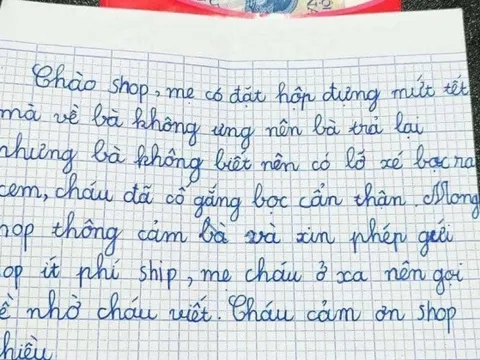 Tờ giấy nhắn của cậu bé lớp 4 đang khiến dân tình "lịm tim": Ai mà nỡ giận một bà mẹ tinh tế và đứa con ngoan ngoãn nhường này!