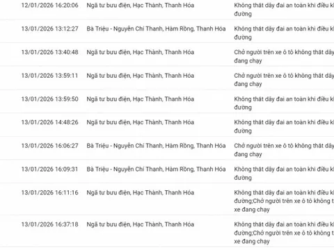 100 chủ xe không thắt dây an toàn, sử dụng điện thoại… có biển số sau nhanh chóng nộp phạt nguội theo Nghị định 168