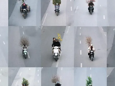 Bộ ảnh “Chở Tết về nhà” chụp trong một buổi chiều gây bão mạng