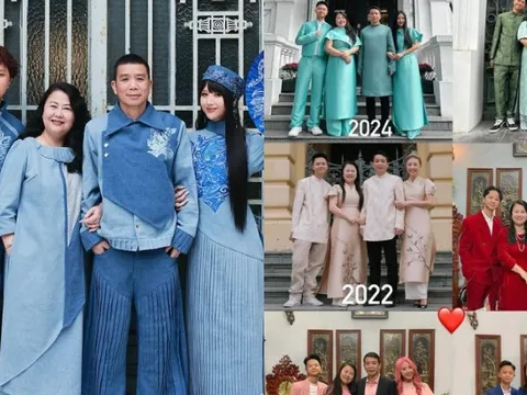 Gia đình mốt nhất Mùng 1 còn ai ngoài Quỳnh Anh Shyn: Gần 10 năm khiến dân mạng phát cuồng mỗi Tết