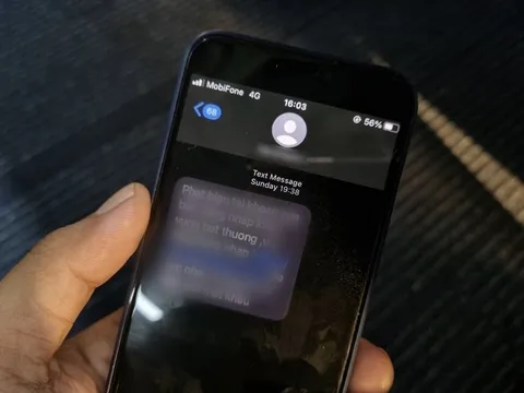 Công an cảnh báo người dân nhận được tin nhắn có nội dung sau