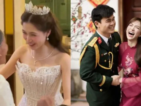 Rộ ảnh Hoà Minzy mặc váy xoè lộng lẫy như cô dâu đón khách