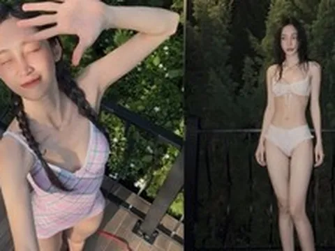 Nhan sắc cô gái tắm ở Giếng Tiên gây tranh cãi