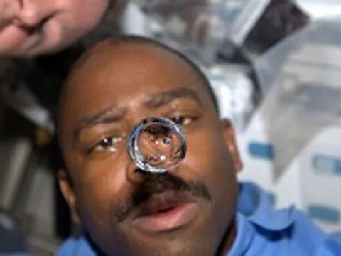 Trong môi trường không trọng lực, thức ăn do phi hành gia nuốt vào trôi xuống bụng như thế nào?