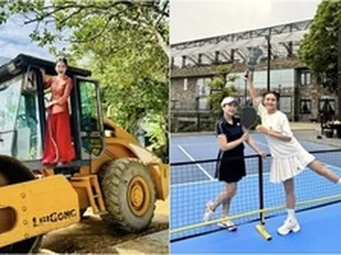Nữ NSND xây biệt thự 10 phòng ngủ, sân pickleball trong biệt phủ 10.000m2 ở Hà Nội, 42 tuổi tái hôn