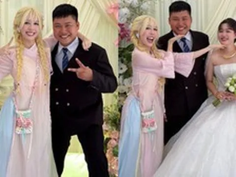 Hậu Hoàng xinh xắn tại đám cưới Mũi trưởng Long, nói 1 câu rõ thái độ vụ "đẩy thuyền" suốt 5 năm