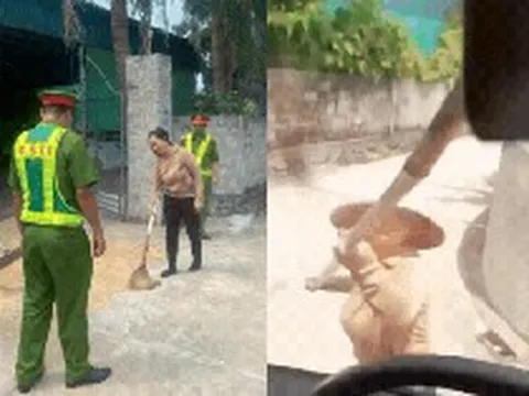 Công an làm việc với người phụ nữ phơi lúa giữa đường, cầm bồ cào đánh tài xế trong video gây xôn xao