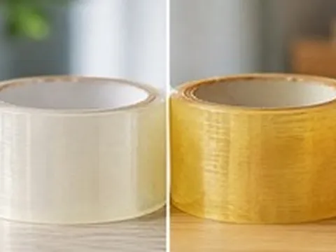 Vì sao băng dính trong suốt để lâu lại ngả vàng?