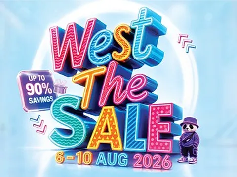 West The Sale trở lại dịp Quốc khánh năm nay với nhiều thương hiệu mới, phần thưởng và ưu đãi mua sắm lên tới 90% tại IMM và Westgate