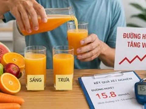 Mỗi ngày 3 ly nước ép để 'detox', nhập viện khẩn vì đường huyết tăng vọt