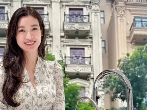 Đỗ Mỹ Linh hé lộ góc bếp chill của nhà mới - cạnh biệt thự bầu Hiển