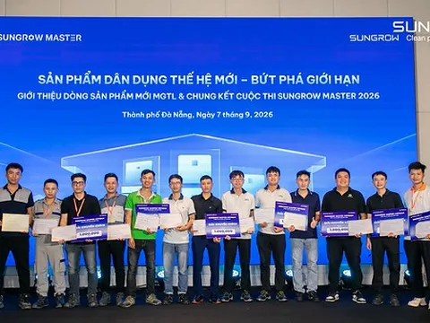Chung kết tại Việt Nam: Sungrow Master 2026 nâng tầm năng lực kỹ thuật điện mặt trời
