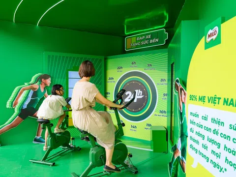 “Trạm sạc Sức bền 24h Khổng lồ” của Nestlé MILO thu hút hàng nghìn gia đình Việt