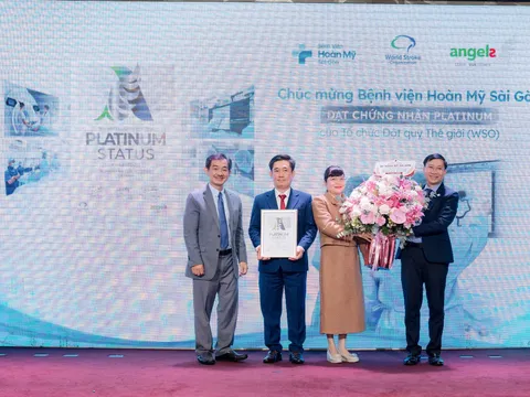 Bệnh viện Hoàn Mỹ Sài Gòn vinh dự nhận Chứng nhận Bạch kim về điều trị đột quỵ
